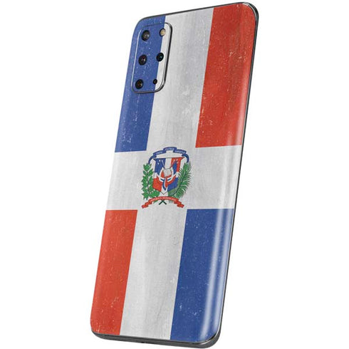 Dominican Republic Flag Distressed Galaxy S20 Plus Skin